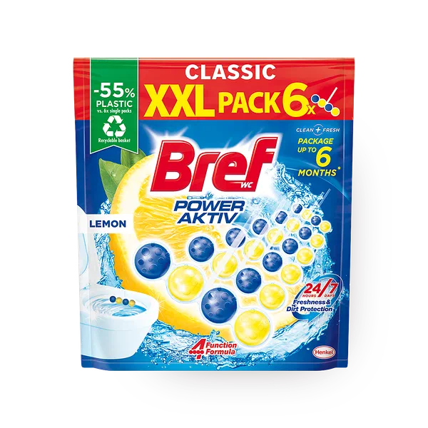 Туалетный блок Bref Power Aktiv лимон
