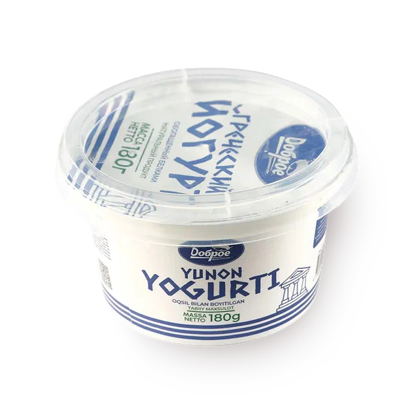 Йогурт греческий «Доброе деревенское утро» обогащённый 4,5%