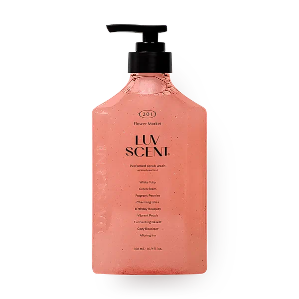 Гель-скраб для душа Luvscent Flower Market