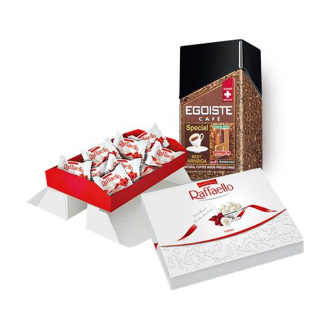 Кофе растворимый Egoiste Special с добавлением молотого и Конфеты Raffaello