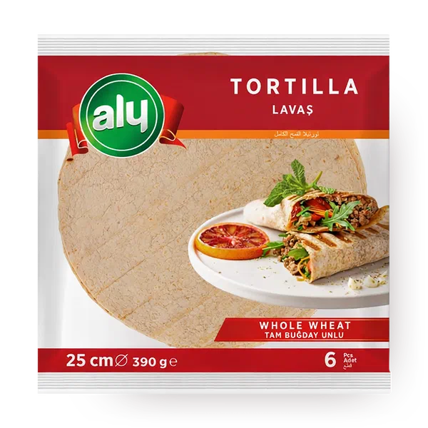 Тортилья цельзерновая Aly 25 см 6 шт