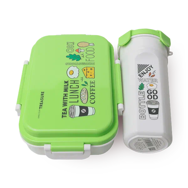 Ланч-бокс и термос XJRJ зелёный