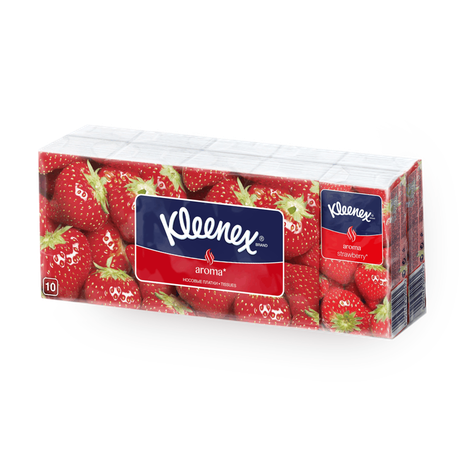 Платки носовые Kleenex клубника