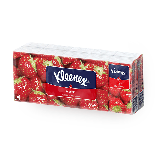 Платки носовые Kleenex клубника