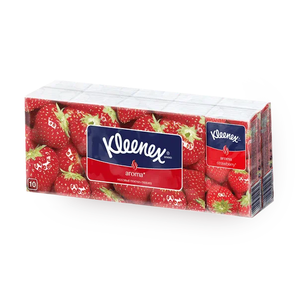 Платки носовые Kleenex клубника