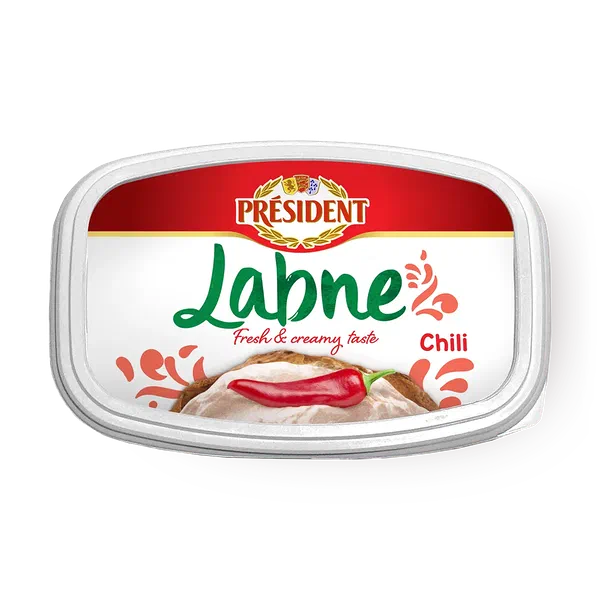Сыр плавленный Labne President со вкусом чили