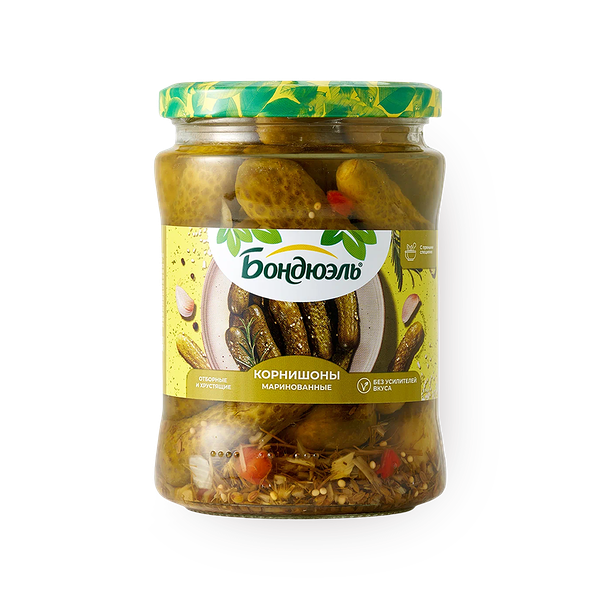 Огурцы корнишоны Bonduelle Expert маринованные