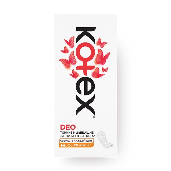 Прокладки ежедневные Kotex Deo Normal