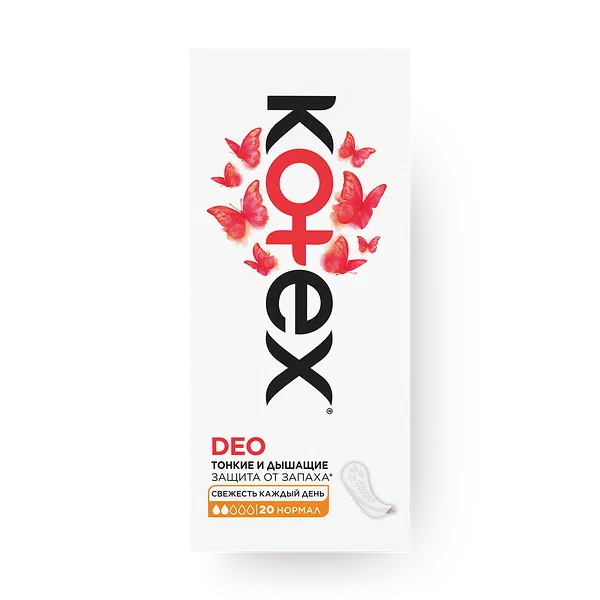 Прокладки ежедневные Kotex Deo Normal