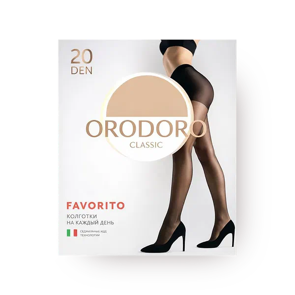 Колготки женские Orodoro Favorito 20 den цвет Miele размер 3