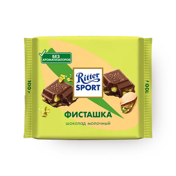 Шоколад молочный Ritter Sport фисташка