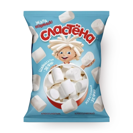 Зефир жевательный «Сластёна» в глазури карамельный шоколад