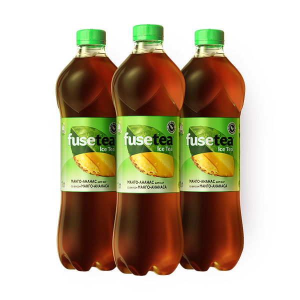 Холодный чай Fuse tea манго-ананас, 1L 3шт