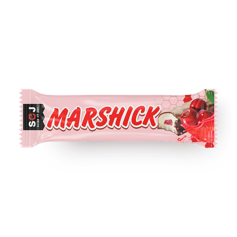 Батончик Marshick SOJ в молочном шоколаде с вишнёвой начинкой