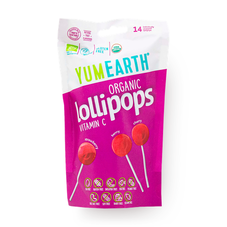 Леденцы органические Lollipops YumEarth с витамином C