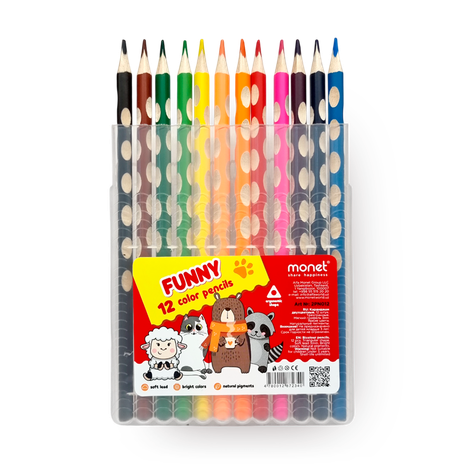 Карандаши цветные Monet Funny 12 цветов