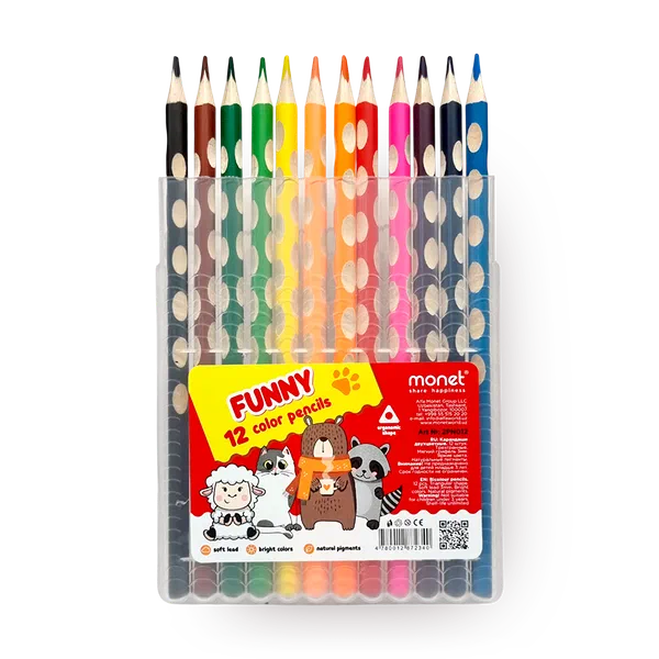 Карандаши цветные Monet Funny 12 цветов