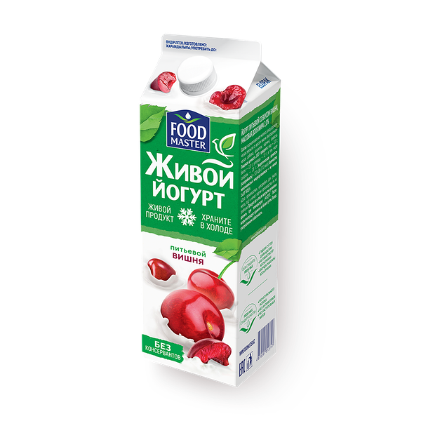Питьевой йогурт «Фудмастер», вишня 2%