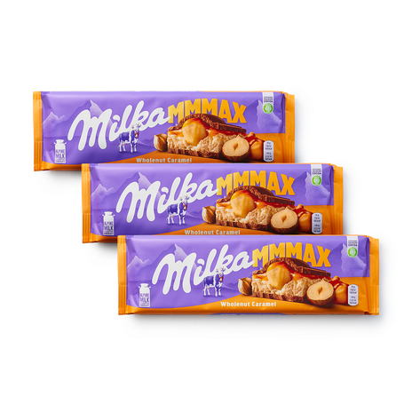 Шоколад молочный Milka с карамелью и цельным фундуком 3 шт