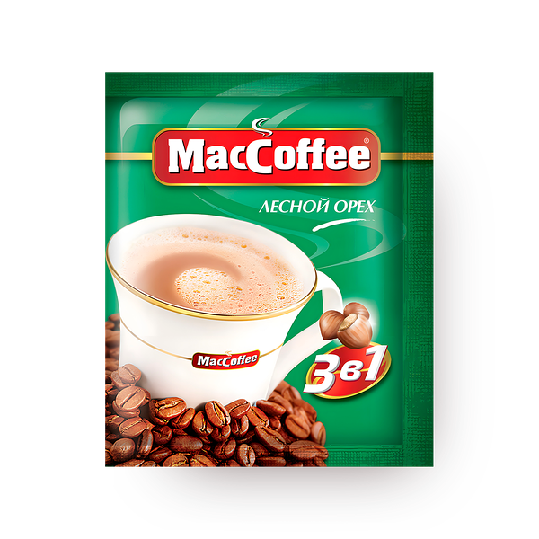 Кофейный напиток растворимый 3в1 MacCoffee лесной орех
