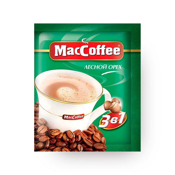 Кофейный напиток растворимый 3в1 MacCoffee лесной орех
