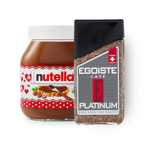 Кофе растворимый Egoiste Platinum и Паста ореховая Nutella с какао