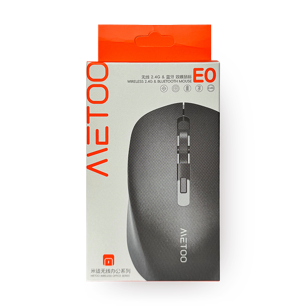 Мышь беспроводная Metoo E0 2.4G и Bluetooth