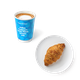 Капучино, 300 ml и Круассан с сыром Damdala, 90 g