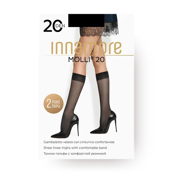 Гольфы женские Innamore Molli 20 den цвет Nero