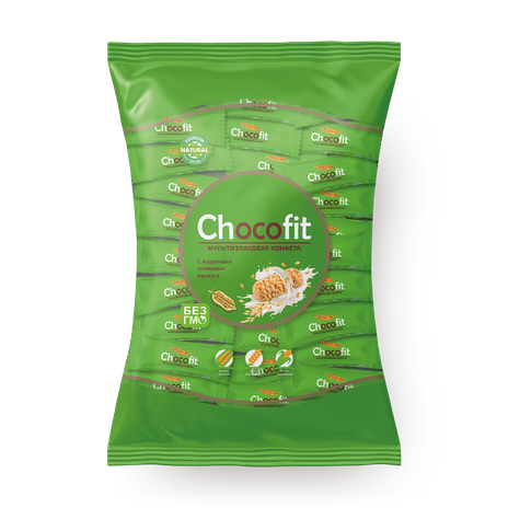 Конфеты мультизлаковые Chocofit с кунжутом