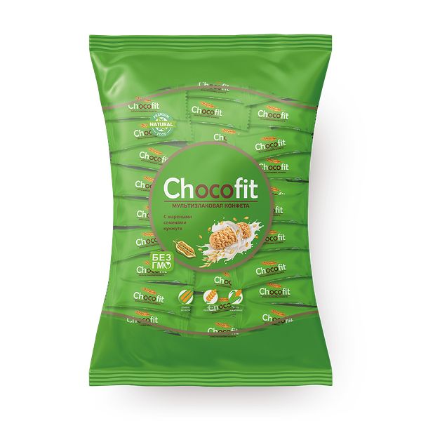 Конфеты мультизлаковые Chocofit с кунжутом