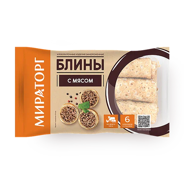 Блины с мясом «Мираторг»