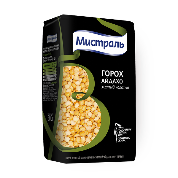 Горох колотый жёлтый Айдахо «Мистраль»