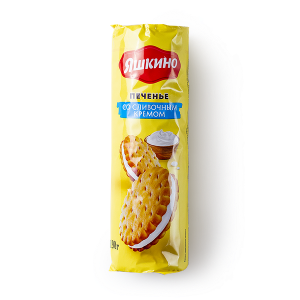 Печенье-сэндвич «Яшкино» со сливочным кремом