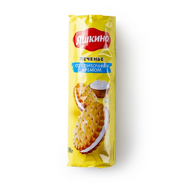 Печенье-сэндвич «Яшкино» со сливочным кремом
