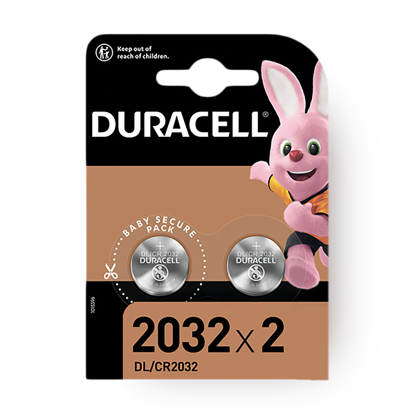 Duracell pair of 2032 lithium batteries