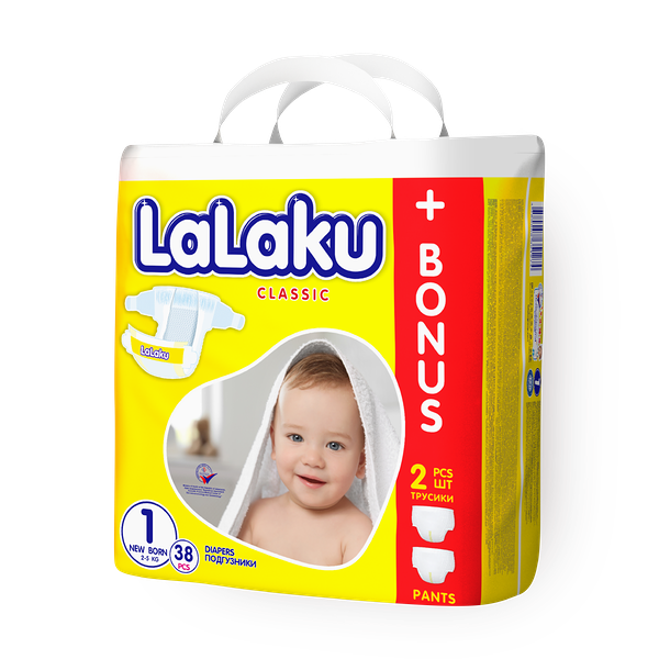 Подгузники Lalaku Giga мини размер 1 2-5 кг