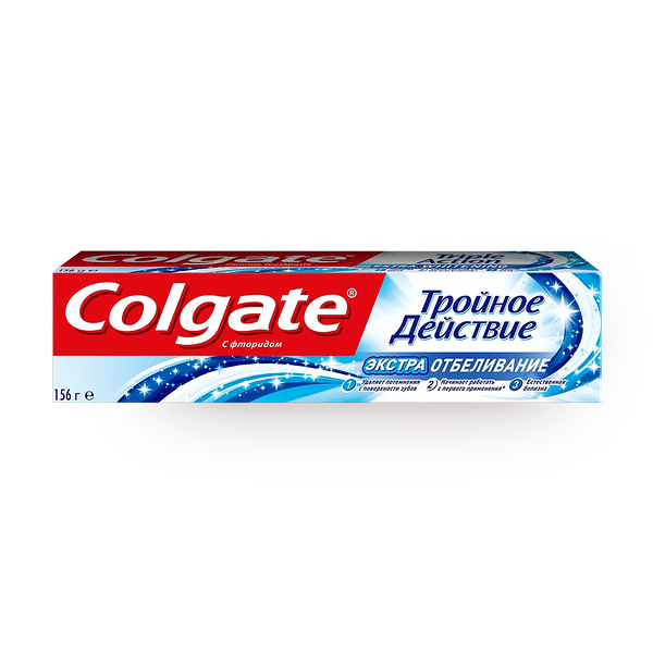 Зубная паста Colgate Triple Action Extra Whiting