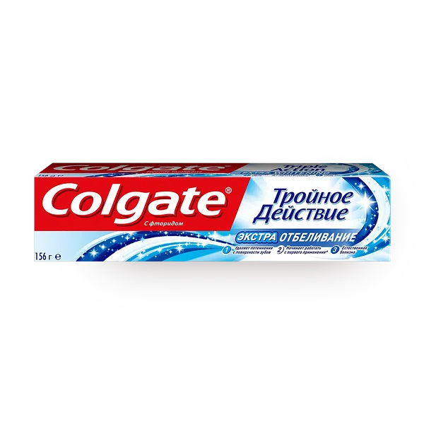 Зубная паста Colgate Triple Action Extra Whiting