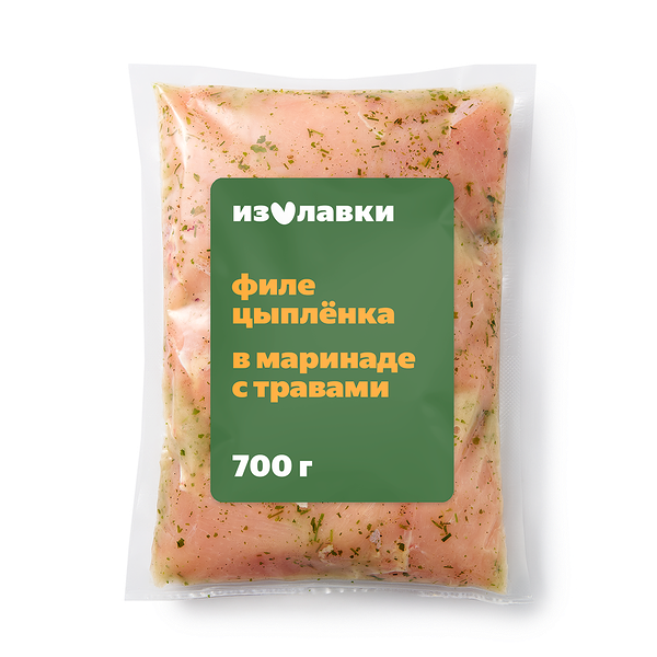 Шашлык из грудки цыплёнка-бройлера «Из Лавки» в маринаде с травами
