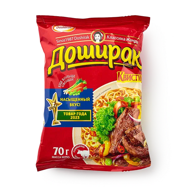 Лапша быстрого приготовления «Доширак» говядина, 90 г — купить с ...