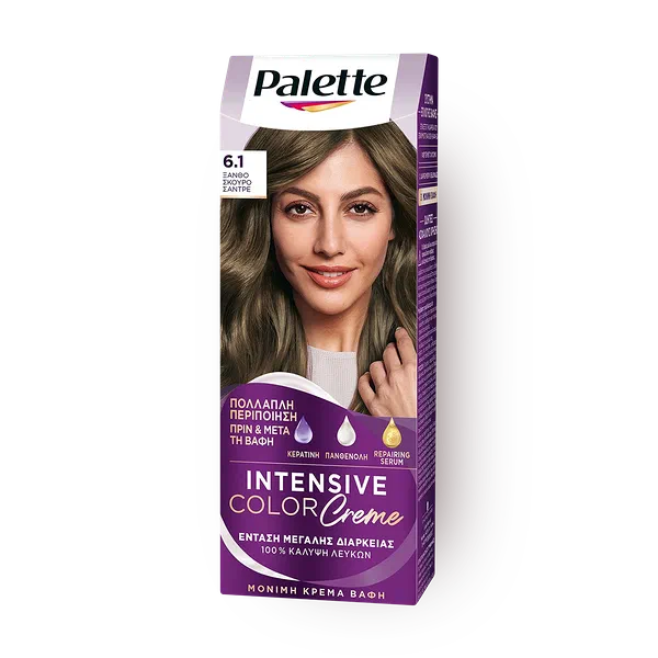 Крем-краска для волос Palette Intensive 6-1 - Пепельный тёмно-русый