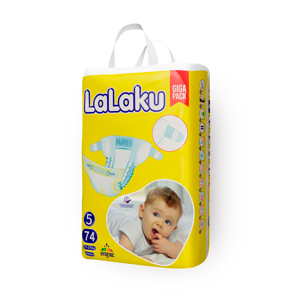 Подгузники Lalaku Giga Pack размер 5 11-25 кг