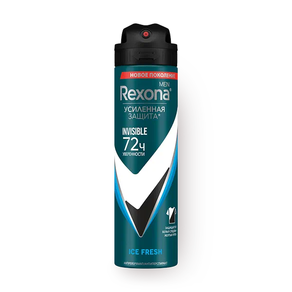 Дезодорант-антиперспирант Rexona Men Ice Fresh защита 72 часов