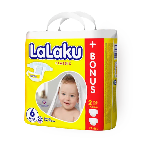 Подгузники Lalaku Giga мини размер 6 15+ кг