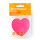 Блок самоклеящийся бумажный Erich Krause Heart Neon 75х75 мм 50 листов розовый