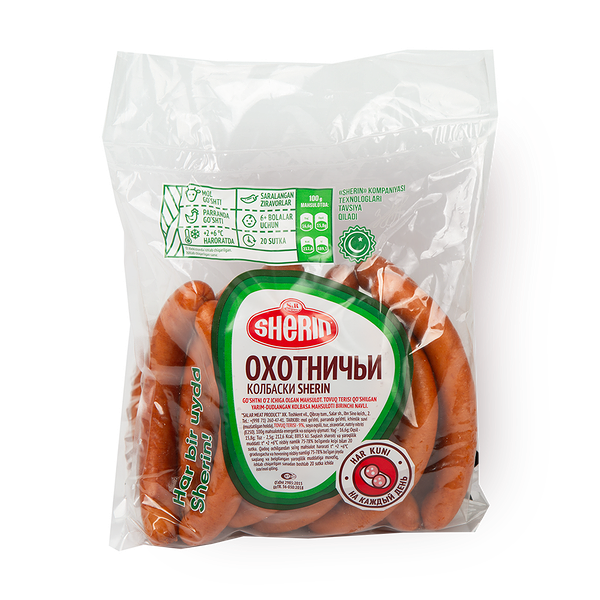 Колбаски охотничьи Sherin полукопчёная