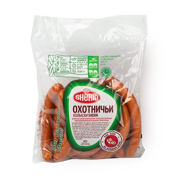 Колбаски охотничьи Sherin полукопчёная