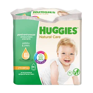 Huggies Natural Care Gently scented Wipes with Vitamin E 4 Pack