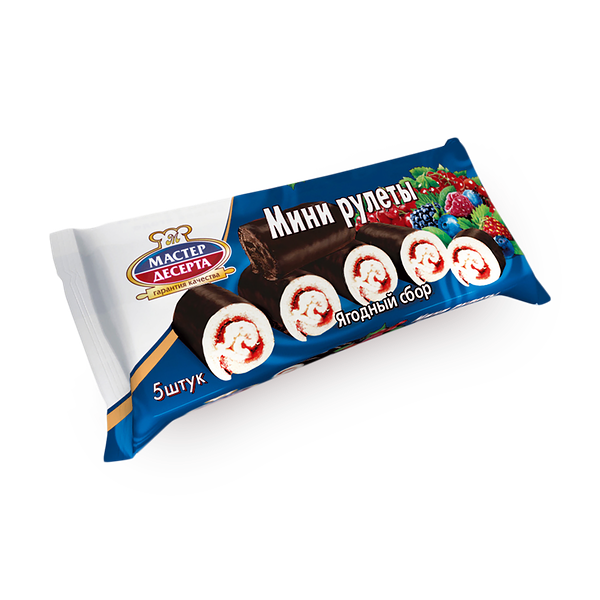 Мини рулеты «Мастер десерта» ягодный сбор